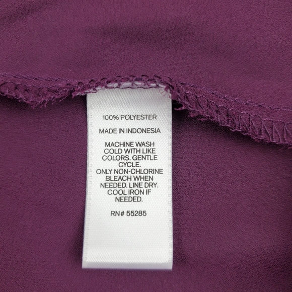 Express Factory rollup chiffon tunic M - Picture 4 of 7